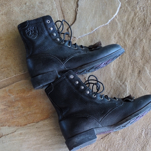 Ariat Womens Black Riding Boots - Picture 3 of 7